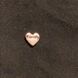 Origami owl family heart charm